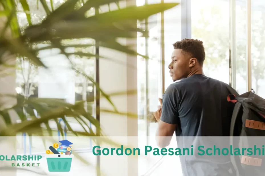 Gordon Paesani Scholarship