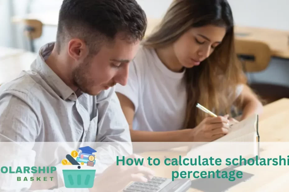 How to calculate scholarship percentage